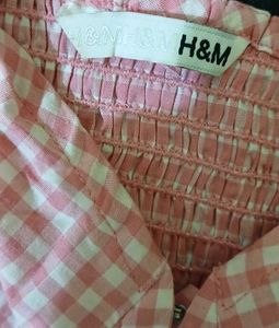 H&amp;M Pink Halter Neck Top