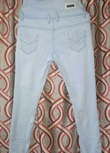 High-Waisted Light Wash Jeans