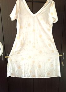 Women Sheer White Tailor Made Kurti Il B 42 I