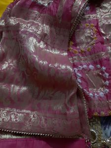 Karwachauth Special Pure Upada Suit With Handwork