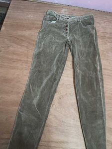 Corduroy Button-Fly Pants