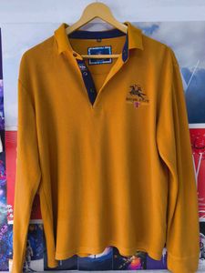 Vintage Mustard Long Sleeve Polo
