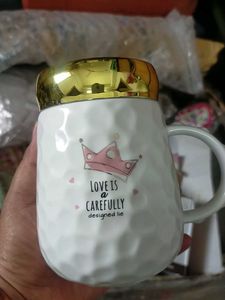 Ceramic 👑Crown Design With Cute Slogan