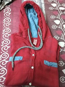 Maroon Hoodie Shirt