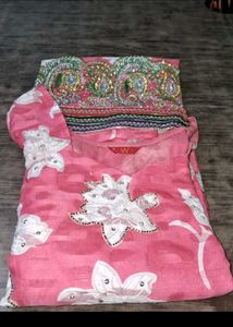 Pink Embellished Kameez Salwar Dupatta