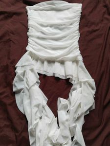Elegant White Ruffle Top