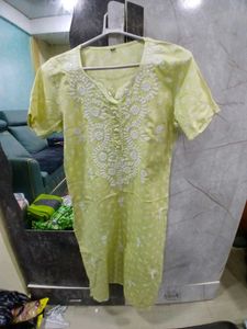 Pastel Green Embroidered Tunic