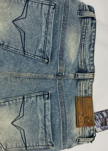 Boys’ Distressed Light Blue Jeans - Size 32