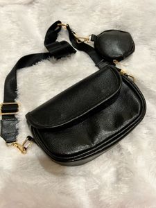 Black Sling (H&amp;M dupe) Bag with Pouch