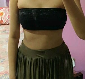 Padded Lace Tube Bra