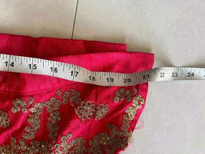 Embroidery And Diamond Work Bride Lehnga