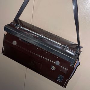 Vintage Dinkar Radio with Original Leather Cover