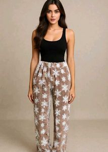 Snowflake Fuzzy Lounge Pants