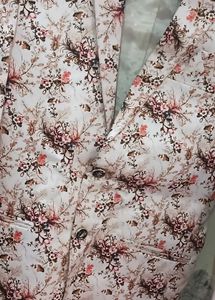 Floral Print Men&#39;s Jacket