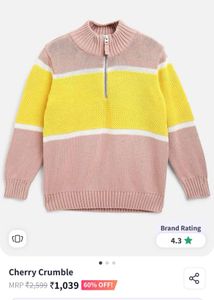Block Zip Sweater