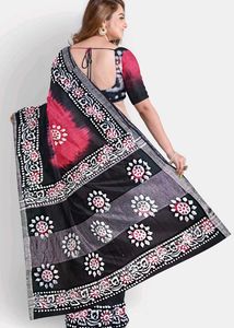 Elegant Batik Print Saree