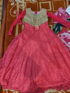 Rose pink grown up girl dress