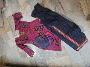 Nice Short Kurti N Salwar Duppatta Suit