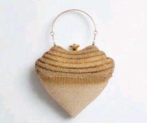 Bridal Gold colour clutch just wow