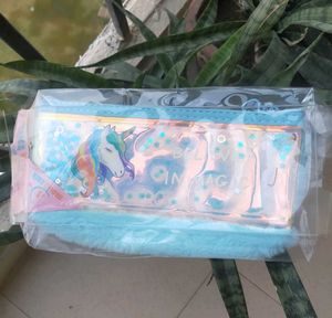 🦄 Unicorn 🦄 Fur Design Water Glitter Pouch