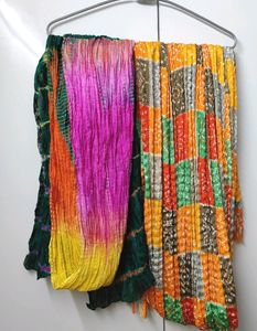 A Combo Of 4 New Colourful Dupattas
