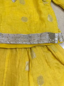 Cute Yellow Lehenga Choli Set