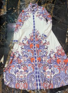 long gown top with belt