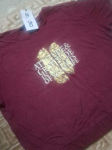 Stylish Maroon Graphic Print Top