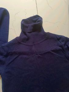 Navy Turtleneck Sweater