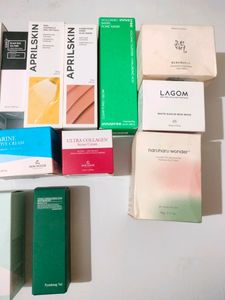 Available Korean Moisturizer, Mask &amp; Toner