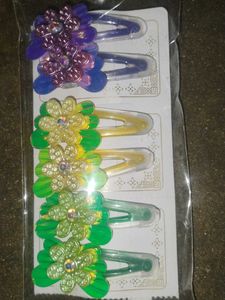 Flower Hair Clips - Set of 4