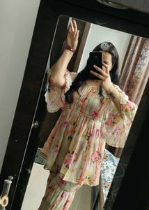 Floral Sharara Set