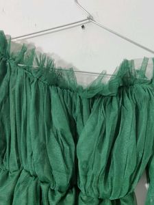 Green georgette Party Wear Top