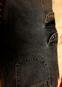 Women&#39;s New Wide Leg Cargo Denims