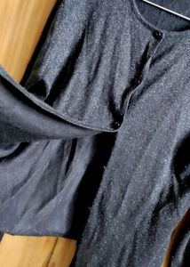 Simple Black Comfortable Shrug For Girls 🎀