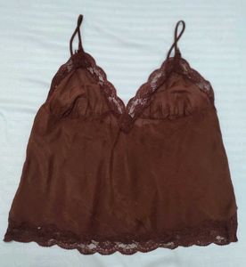 Tailored Lace Trimmed Camisole