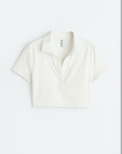 COLLARED CROPPED TOP