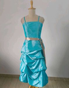 Elegant Teal Premium Dress