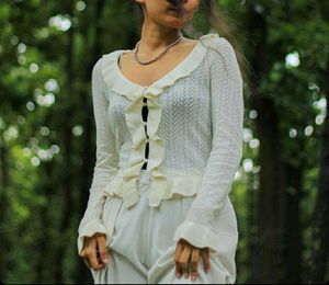 off white knitted shrug