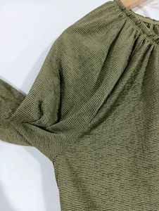 Olive Green Color Top ( Women's)
