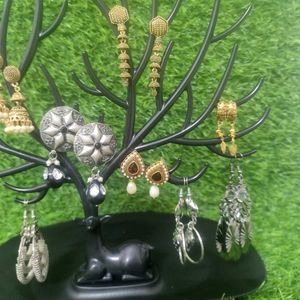 Assorted Earrings Collection (Combo Of 10 Pairs)
