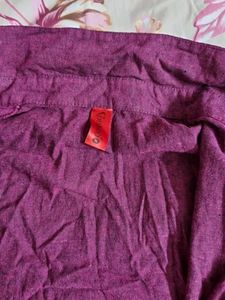 Purple Button-Down Shirt
