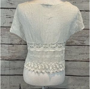 NUON Blouse Crochet &amp; Lace Off White