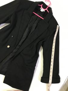 Black Stretchy Blazer Fits S/M