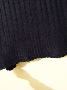 down shoulder woollen top