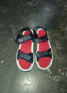 Sporty Red & Black Sandals
