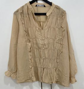 ✨ Zara Chic: Pintuck &amp; Ruffle Blouse! ✨