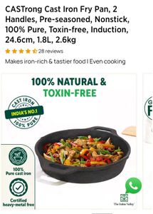 Cast Iron Frying Pan INDUS VALLEY