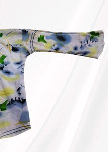 Patterned White Top