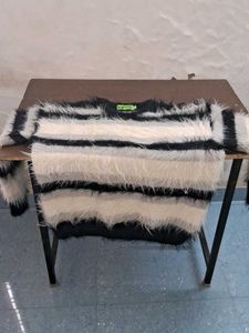 Stripped Fuzzy Sweater